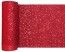 SANTEX 7036-7-20, Ruban de table Paillettes 18cm x 5m, Rouge