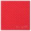 Paquet de 12 Serviettes POIS airlaid 40x40cm, Rouge