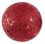 Sachet de 50 mini-Boules pailletées 1cm, Rouge