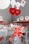 SANTEX 70178-7 - Sachet de 5 noeuds automatiques tulle rouge
