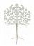 Chaks 80114, Petit Arbre à Voeux en bois, Blanc 30cm