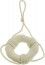 Chaks 80138, Mini-bouée tissu déco à suspendre ivoire 5,5cm