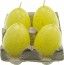 Chaks 80204-19, Set de 4 bougies Oeuf 7cm, Jaune