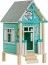 Chaks 80237, Grande Maison de plage en bois Sable/Blanc/Bleu 37cm