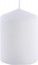 Chaks 80291-00, Grande bougie cylindrique 10 cm, Blanc