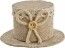 Chaks 80301, Set de 4 Contenants lin Chapeau 6,5cm