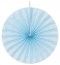 Chaks 80502-35, Lot de 4 grands éventails papier 40cm, Bleu pastel