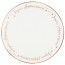 SANTEX 8059-1, Lot de 6 sets de table Joyeux Anniversaire métallisé blanc/Or rose