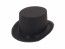 Chapeau Haut de Forme Tissu noir luxe