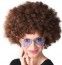 Perruque afro brune