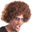 Perruque afro brune