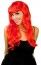 Perruque Glamour, rouge