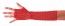 Party Pro 86502905, gants mitaines longues fluo rouge