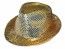 chapeau borsalino sequin or