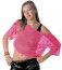 Party Pro 86520, Tee-shirt Fishnet 80's Fluo rose, adulte