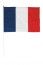 Party Pro 8712, Drapeau France tricolore 30x45 cm avec manche