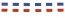 Guirlande drapeaux tricolore 10m