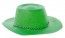 Party Pro 87321207, Chapeau cowboy paillette vert lemon