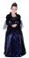 P'TIT Clown re88115 - Costume enfant luxe reine noire, S 4/6 ans