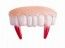P'TIT Clown re91002 - Dentier de vampire souple sanglant (2 dents rouges)