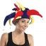 P'TIT Clown re91063 - Chapeau velours Fou du roi avec grelots pointes