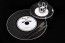 Sachet de 6 sets de table ronds Vinyle, Noir