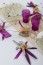 Sachet 10 petits noeuds automatiques flower pailletés
