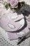 SANTEX 5692-1, Sachet de 6 marque-places fleurs Bucolique avec ruban