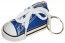 Sachet de 2 porte-clés Baskets 7,5cm en tissu, Marine