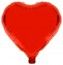 Ballon mylar métallisé Coeur Rouge 49cm