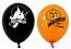 Sachet de 8 ballons Halloween imprimés, Orange et Noir