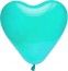 Lot de 8 ballons COEUR 35cm turquoise