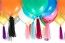 Kit de 6 Ballons Pompons ® blanc/TURQUOISE