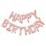 Party Pro 333672, Ballon mylar Happy birthday Or rose