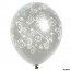 Sachet de 8 ballons décos Arabesques, métalliques Argent