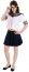 Chaks C4198XS, Déguisement School Girl, taille XS