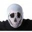 Party Pro 86588, Cagoule Halloween Tête de mort blanche