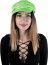 Party Pro 8650120, Casquette Disco sequin néon Vert