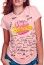 T-Shirt signatures Féminin rose Retraite avec feutre