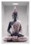 Sticker trompe-l'oeil NICHE Bouddha assis 50x70 cm
