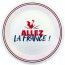 Paquet de 6 Assiettes Cocorico Allez la France ø 23cm