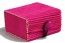 Sachet de 2 Coffres bambou, Fuchsia