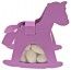 Ballotin CHEVAL avec plexi, Lilas