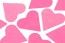 Sachet 75g de CONFETTIS coeur 5cm - en papier Fuchsia