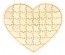 Puzzle Coeur livre d'or en bois 42cm