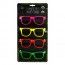 Party Pro 333199, Sachet de 4 Lunettes néon colorés