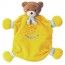 Ours doudou jaune tournesol 23cm, Nounours