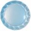 Chaks 45PP, Lot de 5 grandes sous-assiettes de présentation 32,4cm Bleu ciel perlé