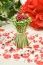 Déco Bouquet vertical Fleurs et Roses liées 11cm