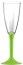 20 flutes champagne, pied Vert